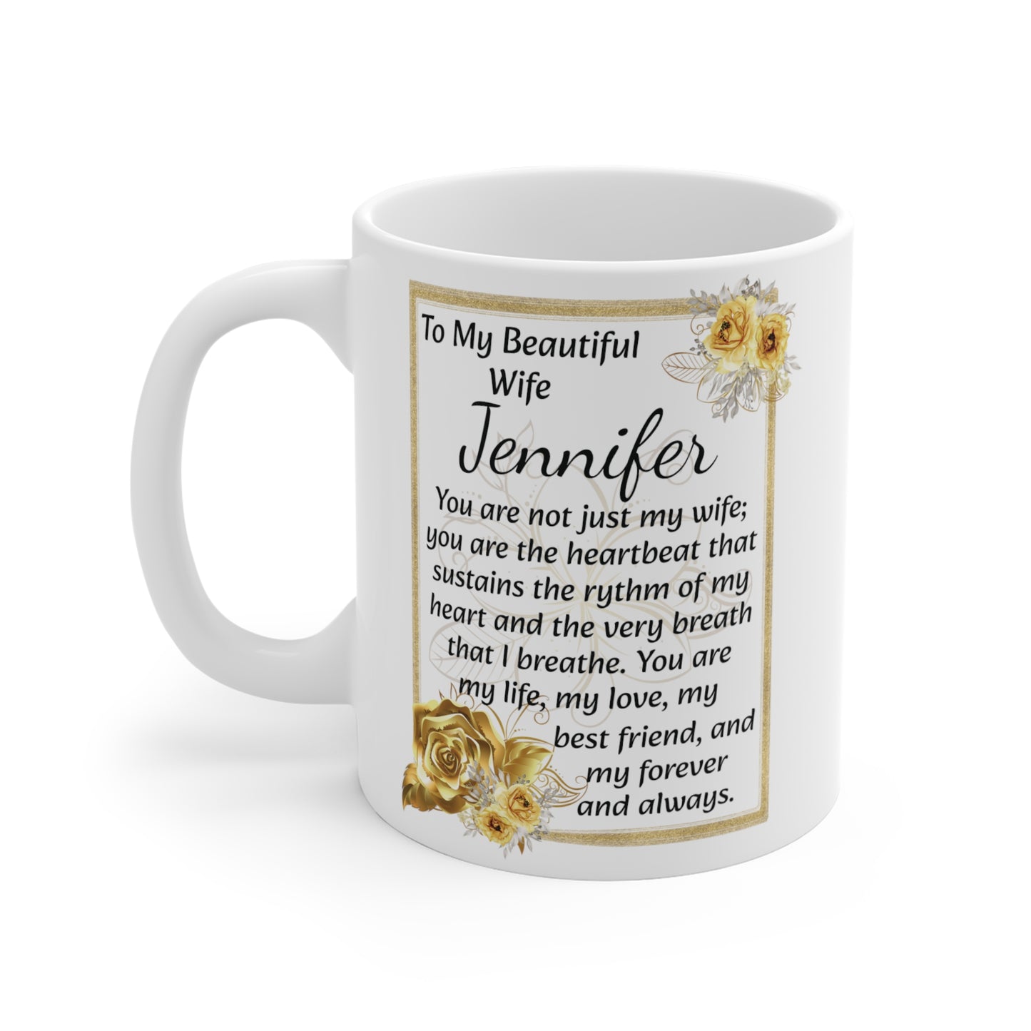 11 oz coffee cup for wife, gift for wife, gift to wife from husband, coffee mug, gift for coffee lover